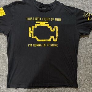 Grunt Style Engine Warning Graphic Shirt
